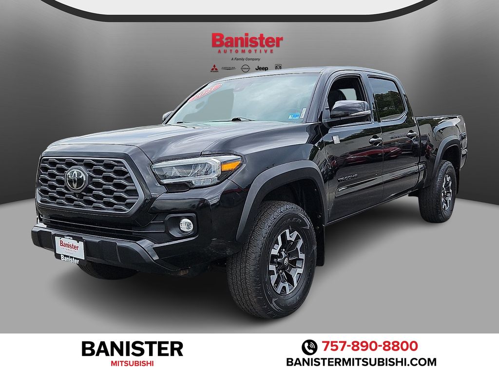 Midnight Black Metallic 2021 Toyota Tacoma TRD Off Road Double Cab LB 4WD Pickup Truck Four-Wheel Drive 6-Speed Automatic