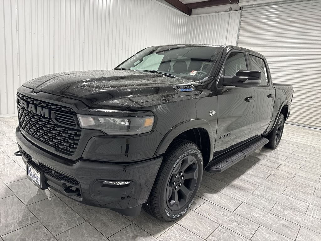 Diamond Black Crystal Pearlcoat 2026 RAM 1500 Lone Star Crew Cab 4WD Pickup Truck Four-Wheel Drive 8-Speed Automatic