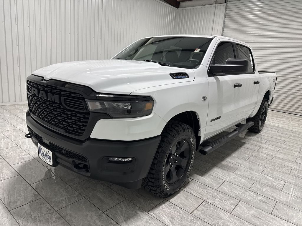 Bright White Clearcoat 2026 RAM 1500 Pickup Truck Four-Wheel Drive 8-Speed Automatic