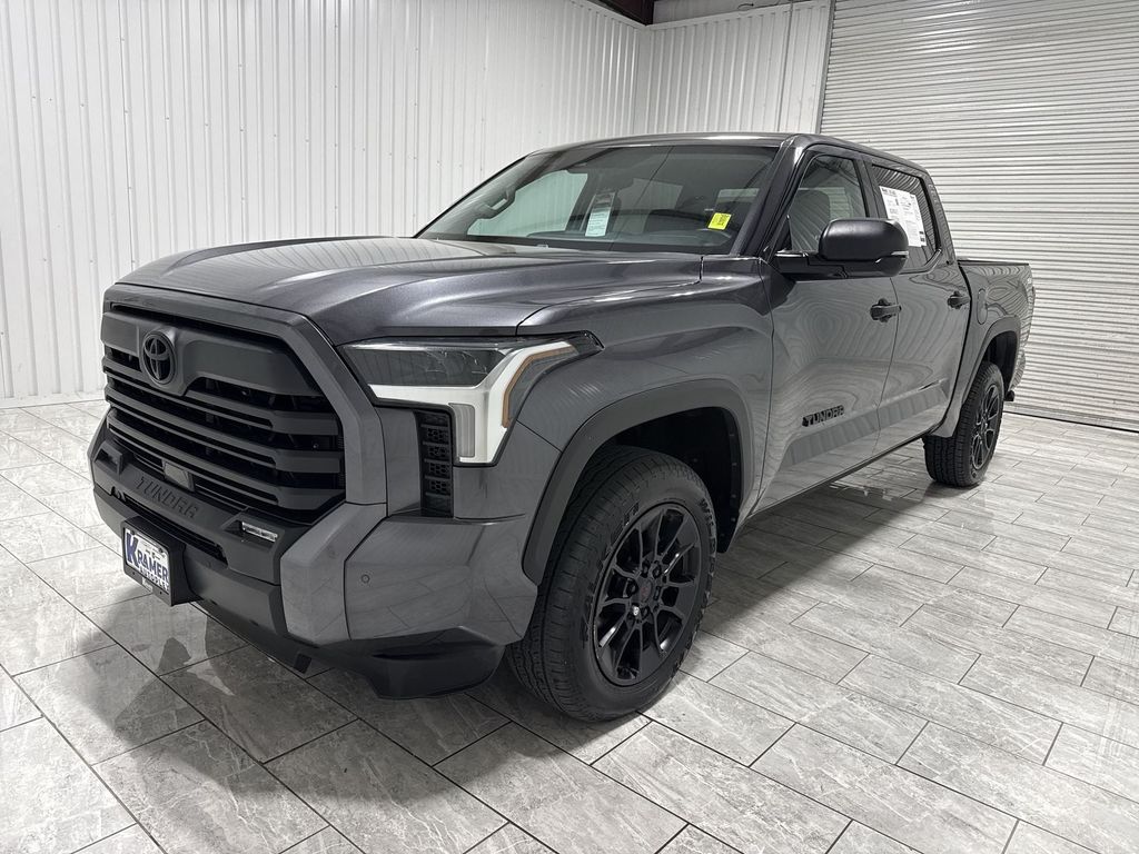 Magnetic Gray Metallic 2023 Toyota Tundra SR5 CrewMax Cab 4WD Pickup Truck Four-Wheel Drive Automatic