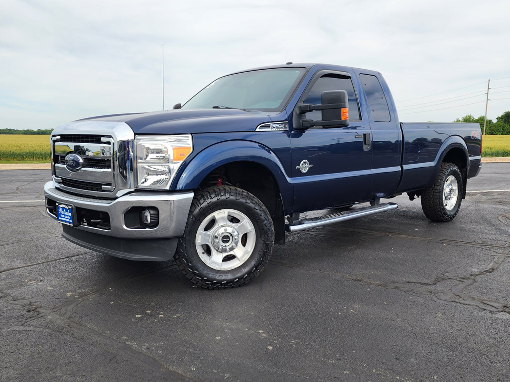Blue Jeans Metallic 2015 Ford F-250 Super Duty XLT SuperCab 4WD Pickup Truck Four-Wheel Drive 6-Speed Automatic