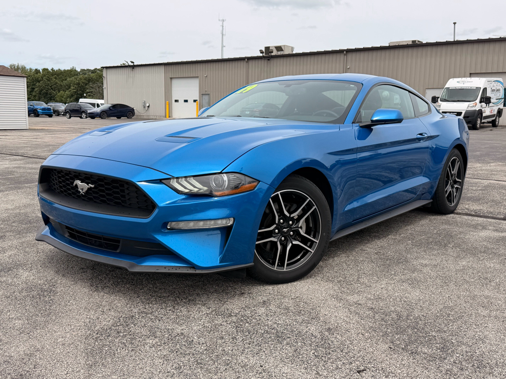 Velocity Blue Metallic 2019 Ford Mustang EcoBoost Coupe RWD Coupe Rear-Wheel Drive Automatic