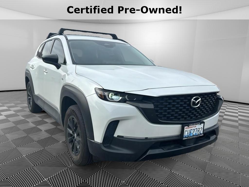 White (Wind Chill Pearl) 2025 Mazda CX-50 Hybrid Premium AWD SUV / Crossover All-Wheel Drive