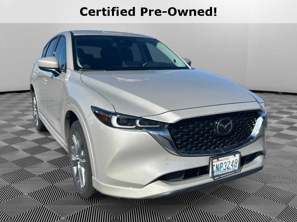 Gray (Platinum Quartz Metallic) 2024 Mazda CX-5 2.5 S Premium Plus AWD SUV / Crossover All-Wheel Drive 6-Speed Automatic
