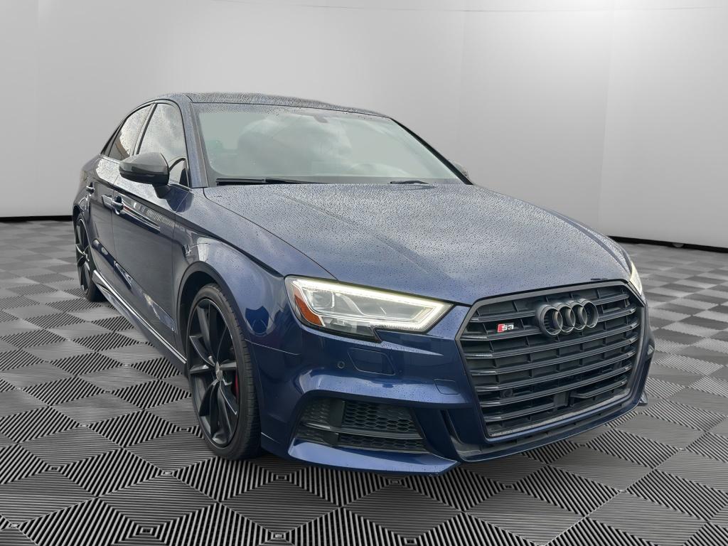 Navarra Blue Metallic 2018 Audi S3 2.0T quattro Premium Plus AWD Sedan All-Wheel Drive 7-Speed Automatic