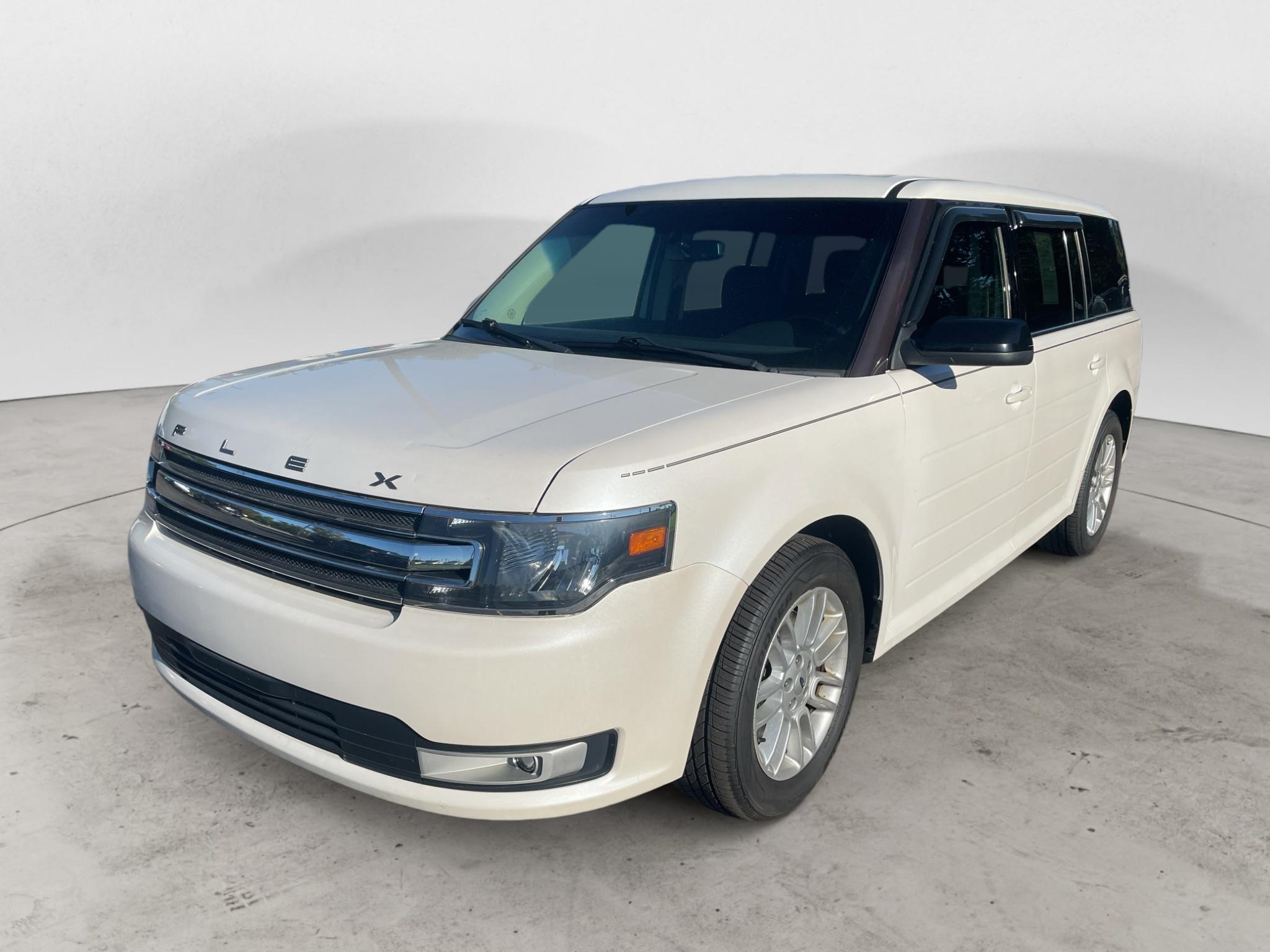 White Platinum Metallic Tri-Coat 2014 Ford Flex SUV / Crossover Front-Wheel Drive 6-Speed Automatic