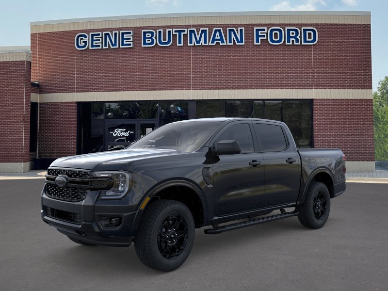 Shadow Black 2026 Ford Ranger XLT SuperCrew 4WD Pickup Truck Four-Wheel Drive Automatic