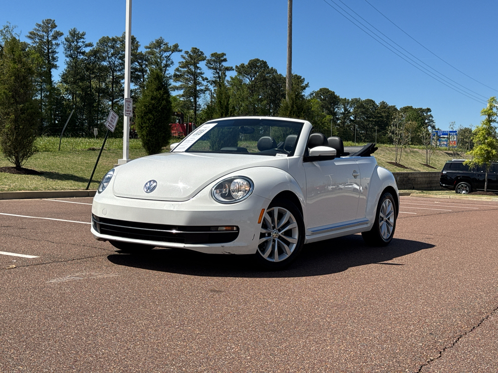 Candy White/Beige Roof 2013 Volkswagen Beetle TDI Convertible Convertible Front-Wheel Drive 6-Speed Automatic
