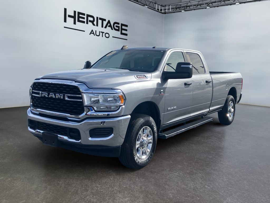 Billet Silver Metallic Clearcoat 2023 RAM 3500 Pickup Truck Four-Wheel Drive 6-Speed Automatic