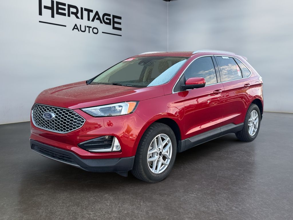 Rapid Red Metallic Tinted Clearcoat 2023 Ford Edge SUV / Crossover All-Wheel Drive 8-Speed Automatic
