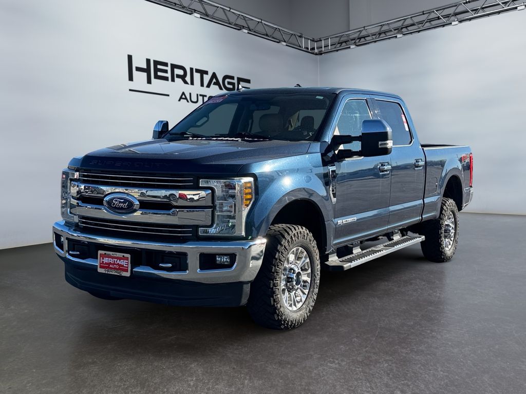 Blue Jeans Metallic 2019 Ford F-350 Super Duty Lariat Crew Cab 4WD Pickup Truck Four-Wheel Drive 6-Speed Automatic