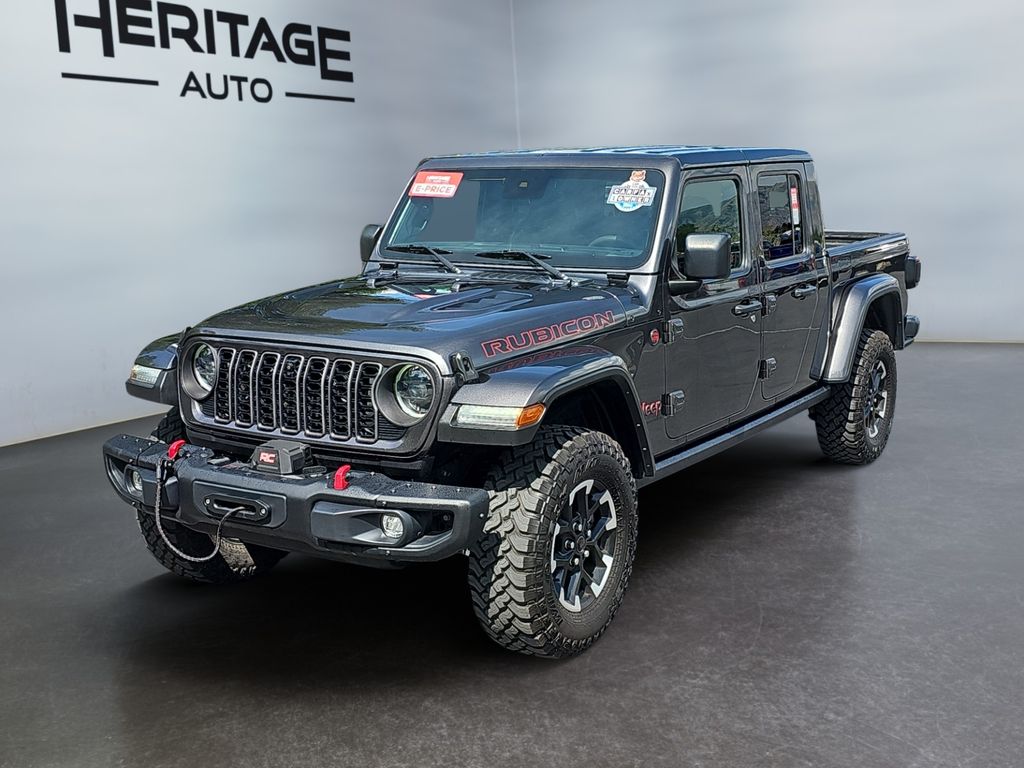 Gray (Granite Crystal Metallic Clearcoat) 2024 Jeep Gladiator Pickup Truck Four-Wheel Drive 8-Speed Automatic
