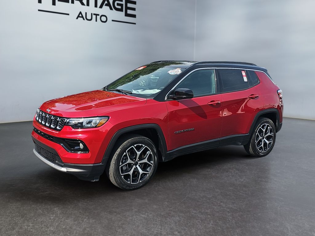 Red Hot Pearlcoat 2025 Jeep Compass SUV / Crossover Four-Wheel Drive 8-Speed Automatic