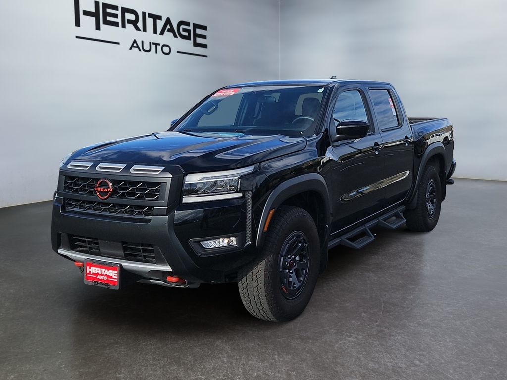 SUPER BLACK 2025 Nissan Frontier Pickup Truck Four-Wheel Drive 9-Speed Automatic