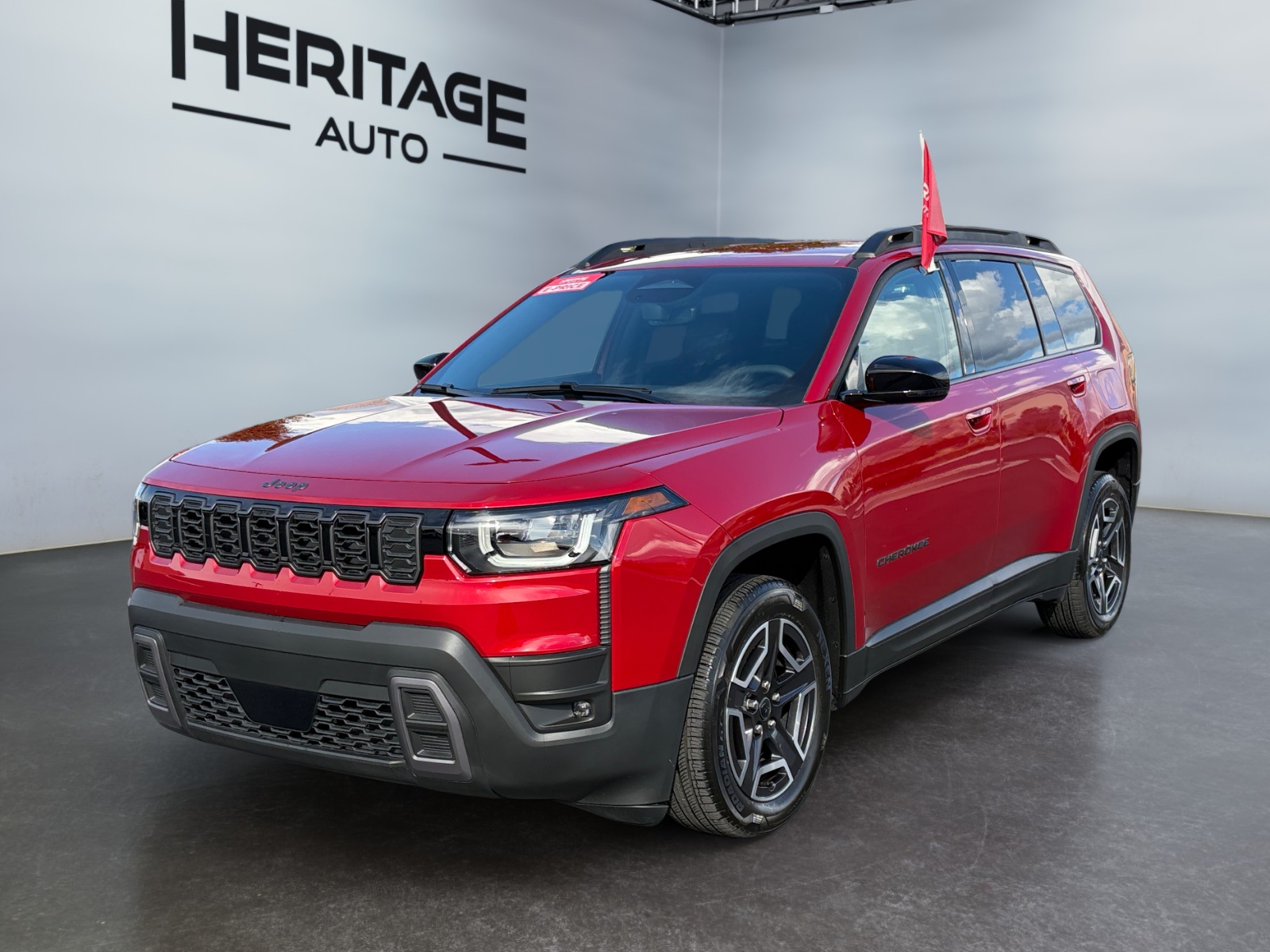 Red Hot Pearlcoat 2026 Jeep Cherokee SUV / Crossover Four-Wheel Drive Continuously Variable Transmission