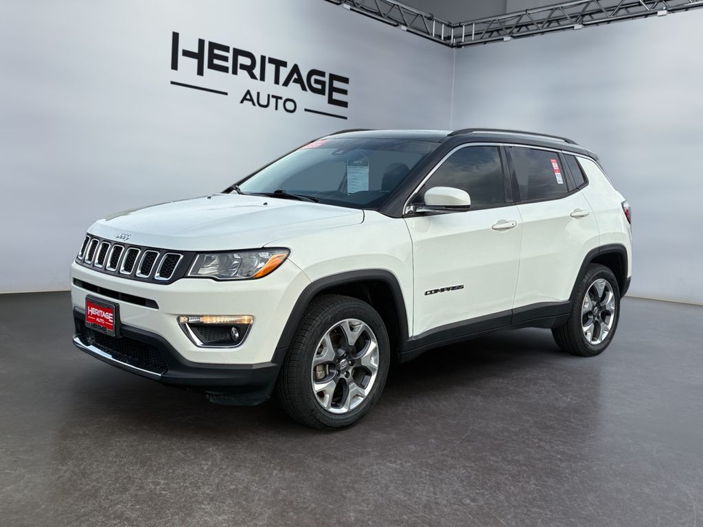 White Clearcoat 2021 Jeep Compass Limited 4WD SUV / Crossover Four-Wheel Drive 9-Speed Automatic