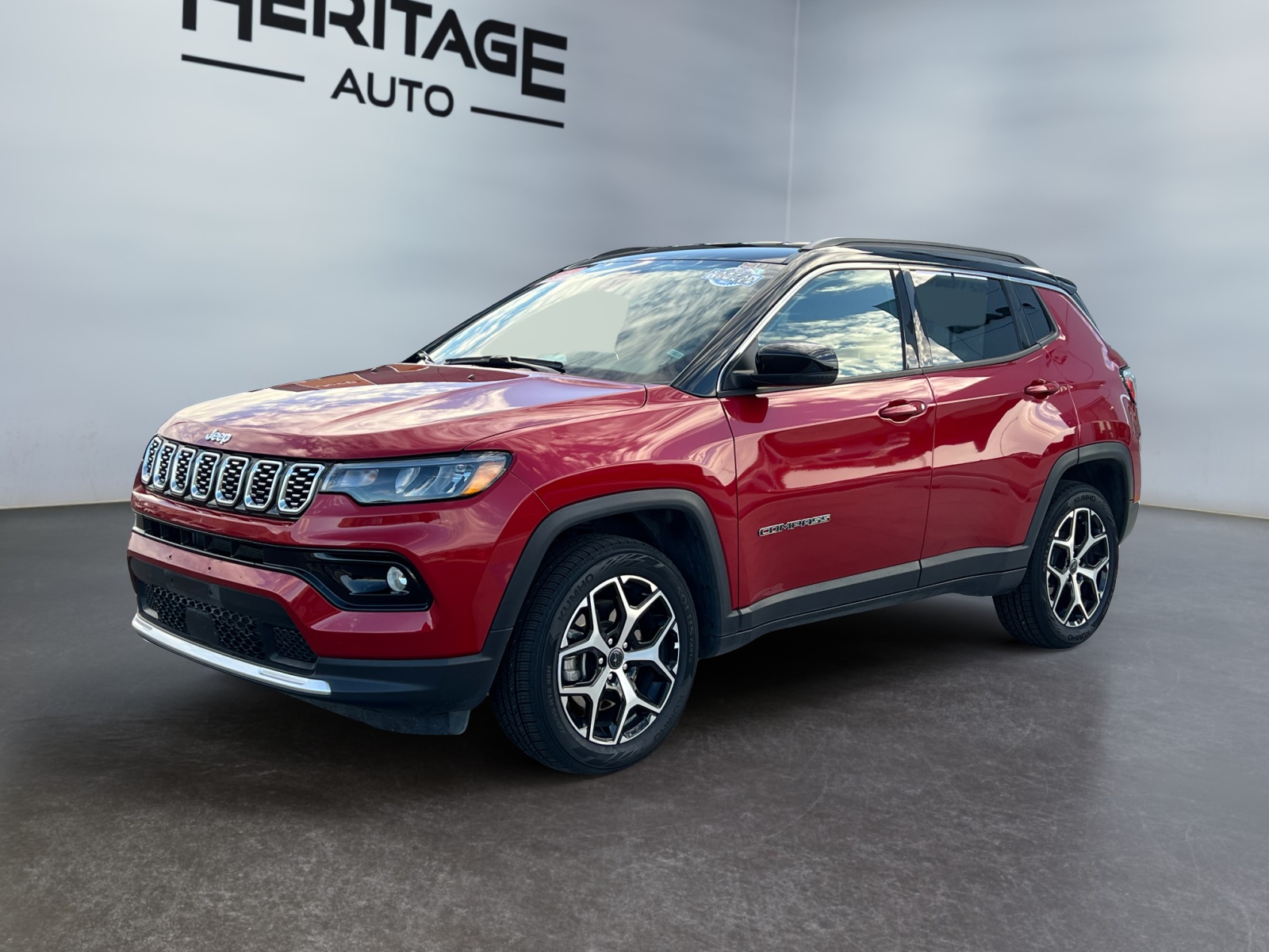 Red Hot Pearlcoat 2025 Jeep Compass SUV / Crossover Four-Wheel Drive 8-Speed Automatic