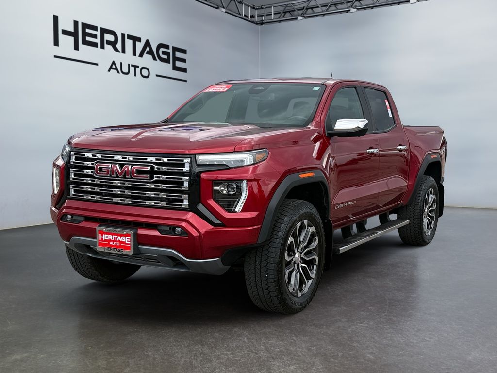 Volcanic Red Tintcoat 2023 GMC Canyon Pickup Truck Four-Wheel Drive 8-Speed Automatic