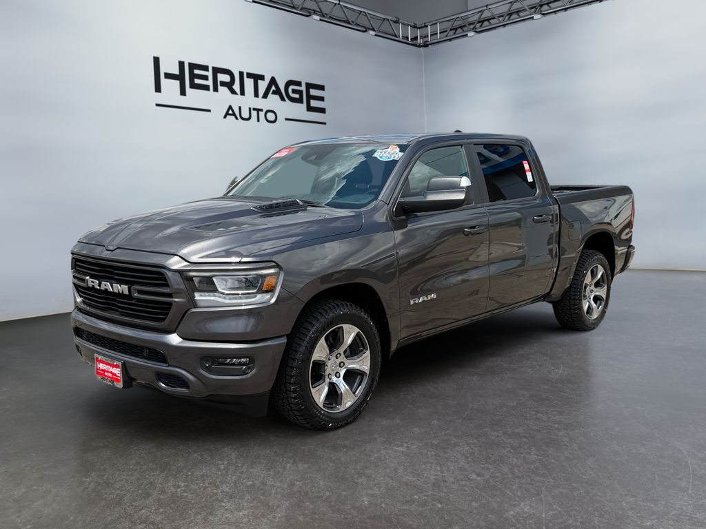 Gray (Granite Crystal Metallic Clearcoat) 2023 RAM 1500 Pickup Truck Four-Wheel Drive 8-Speed Automatic