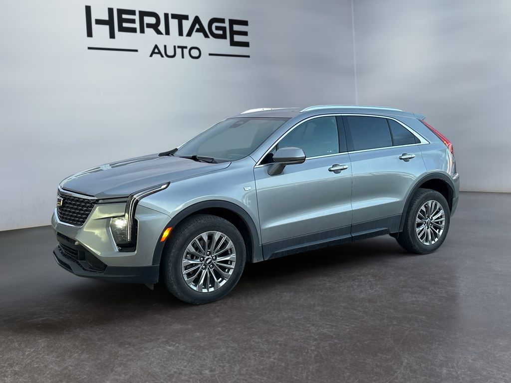 Argent Silver Metallic 2024 Cadillac XT4 Premium Luxury AWD SUV / Crossover Four-Wheel Drive 9-Speed Automatic
