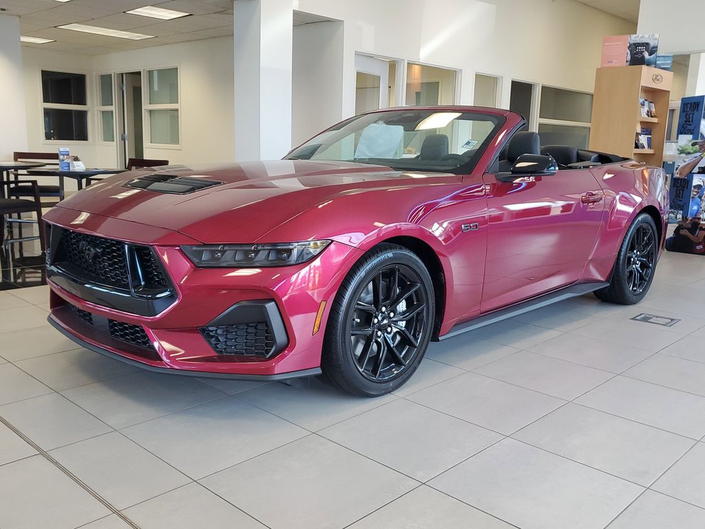 Pink (Molten Magenta Metallic Tri-Coat) 2025 Ford Mustang GT Premium Convertible RWD Convertible Rear-Wheel Drive Automatic