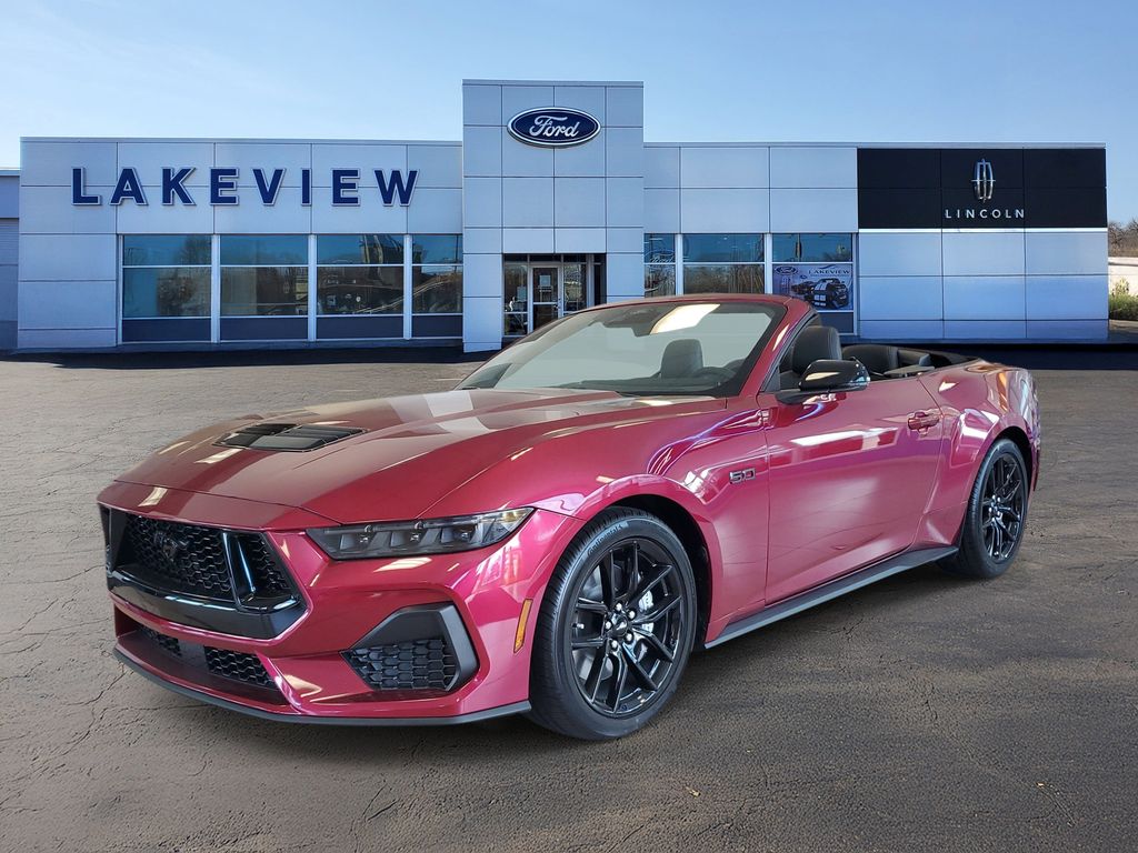 Pink (Molten Magenta Metallic Tri-Coat) 2025 Ford Mustang GT Premium Convertible RWD Convertible Rear-Wheel Drive Automatic