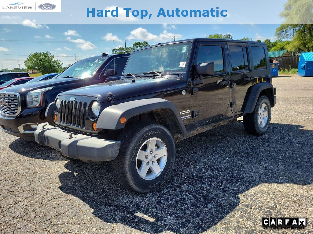 Black 2010 Jeep Wrangler Unlimited Sport 4WD SUV / Crossover Four-Wheel Drive 4-Speed Automatic