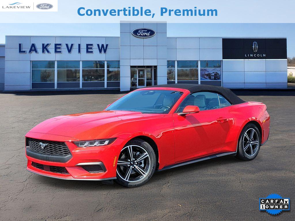RACE RED 2024 Ford Mustang EcoBoost Premium Convertible RWD Convertible Rear-Wheel Drive Automatic