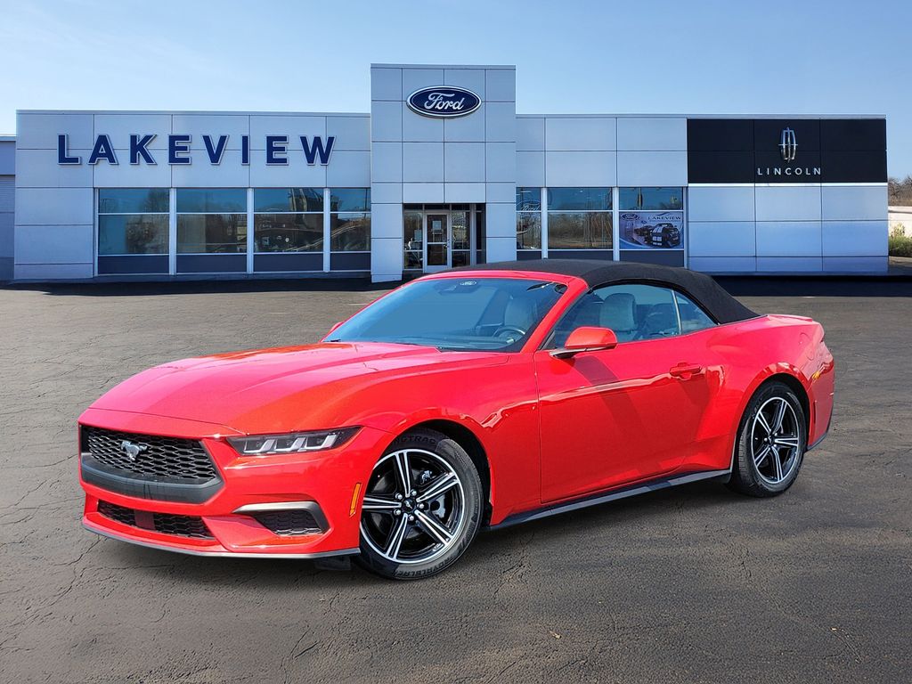 RACE RED 2024 Ford Mustang Convertible Rear-Wheel Drive Automatic
