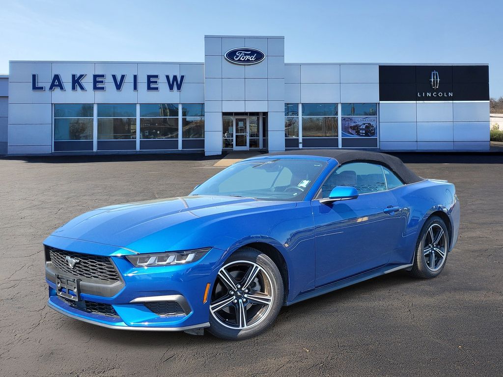 ATLAS BLUE METALLIC 2024 Ford Mustang EcoBoost Premium Convertible RWD Convertible Rear-Wheel Drive Automatic