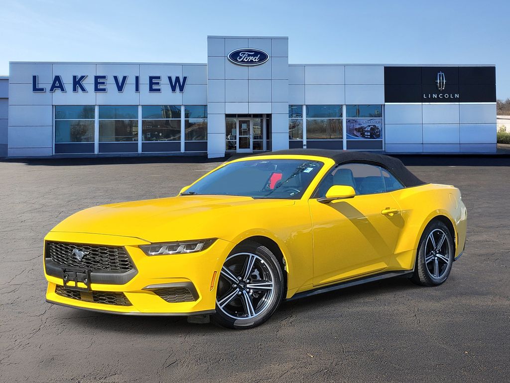 YELLOW SPLASH METALLIC 2024 Ford Mustang Convertible Rear-Wheel Drive Automatic