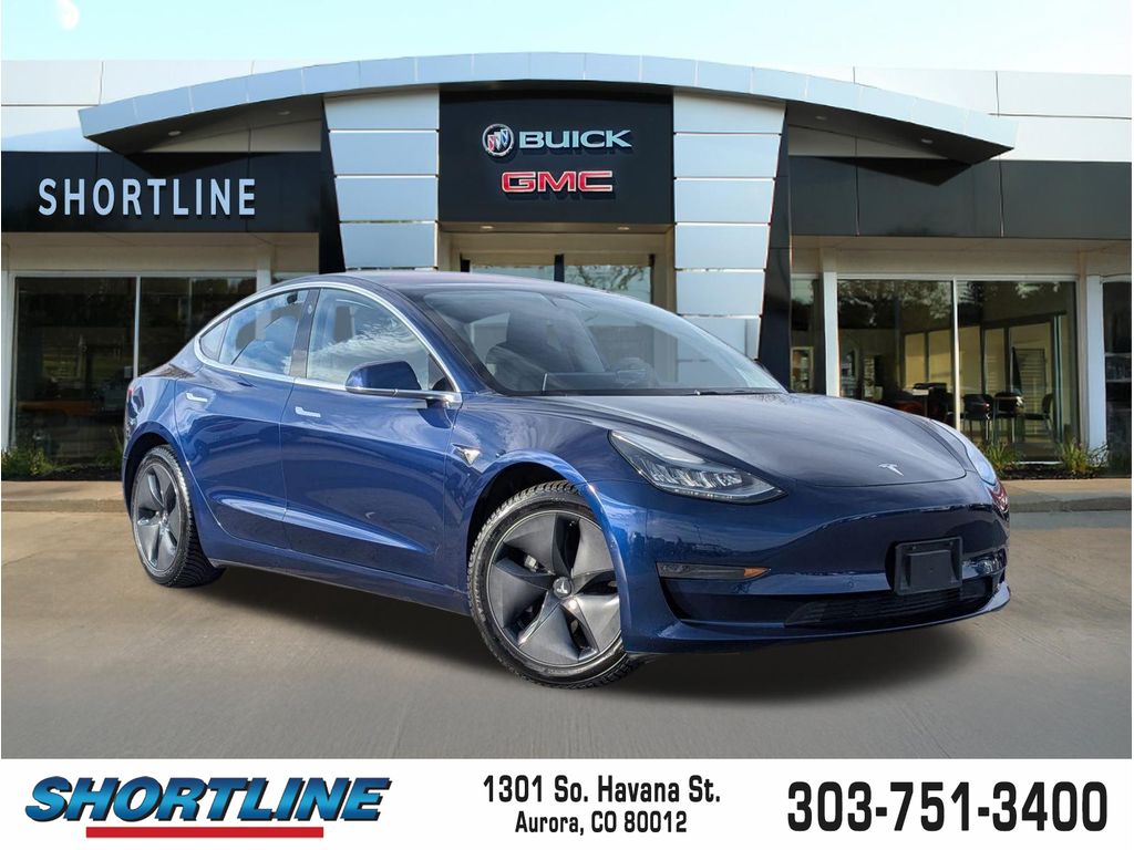 Deep Blue Metallic 2018 Tesla Model 3 Long Range AWD Sedan All-Wheel Drive Automatic