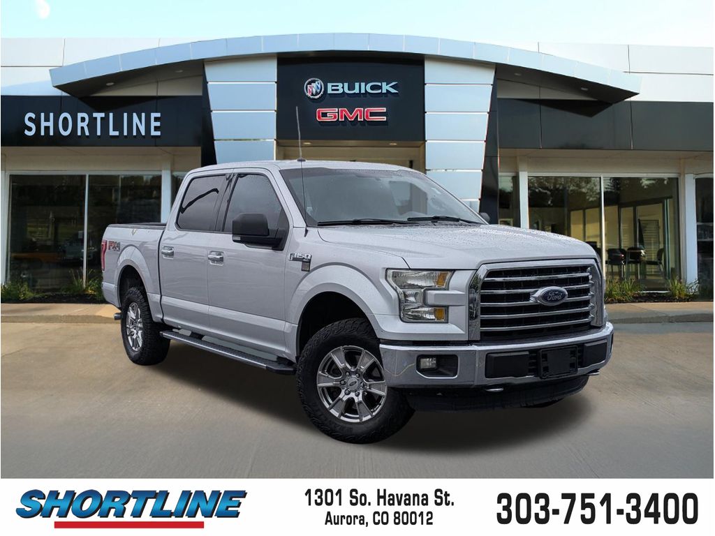 Ingot Silver Metallic 2016 Ford F-150 XLT SuperCrew 4WD Pickup Truck Four-Wheel Drive 6-Speed Automatic