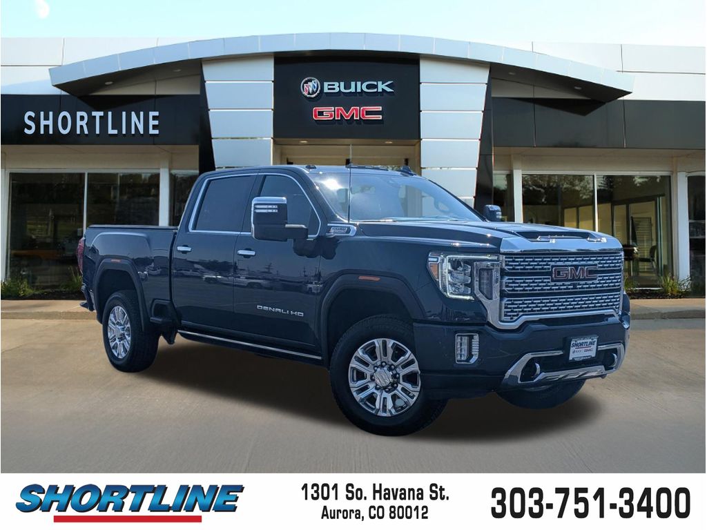 Pacific Blue Metallic 2023 GMC Sierra 2500HD Pickup Truck Four-Wheel Drive Automatic