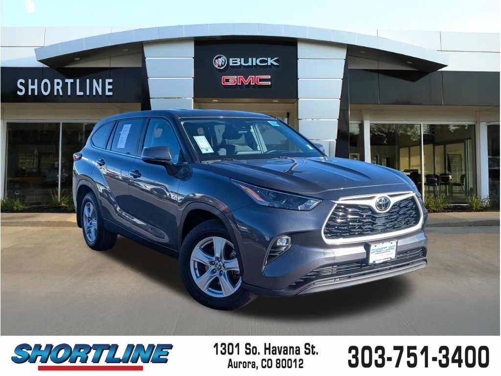 Magnetic Gray Metallic 2024 Toyota Highlander LE AWD SUV / Crossover All-Wheel Drive 8-Speed Automatic