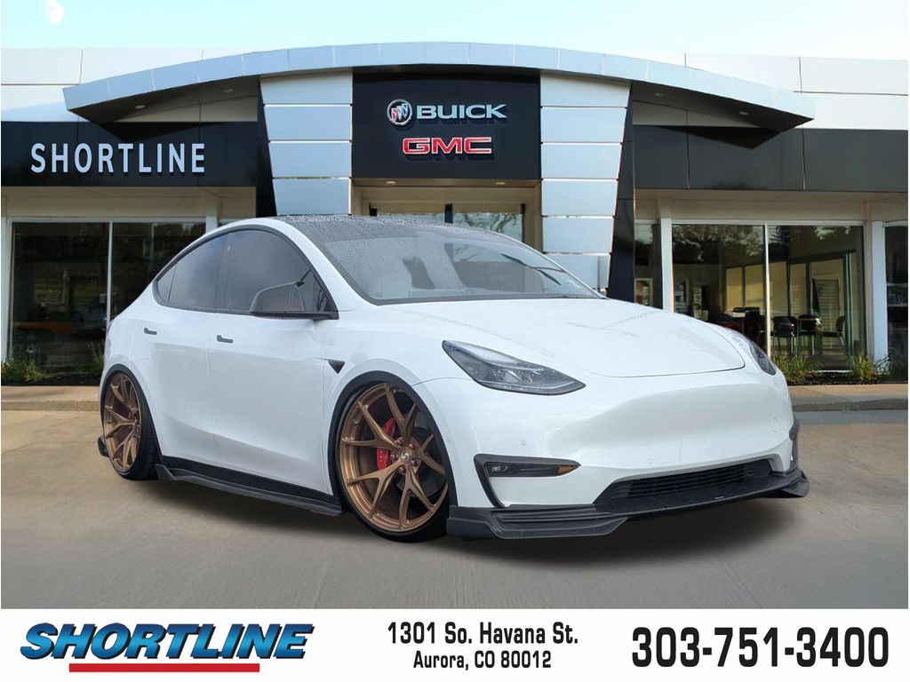 Pearl White Multi-Coat 2021 Tesla Model Y Performance AWD SUV / Crossover All-Wheel Drive Automatic