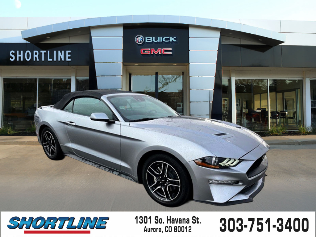 Iconic Silver Metallic 2023 Ford Mustang EcoBoost Convertible RWD Convertible Rear-Wheel Drive Automatic