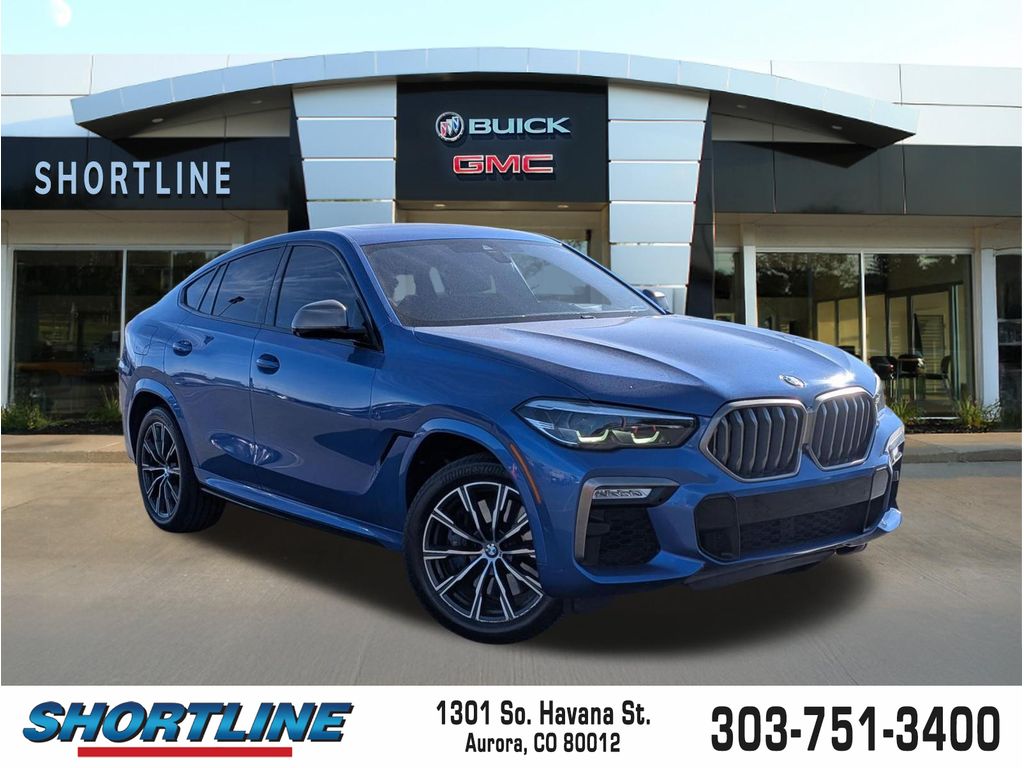 Riverside Blue Metallic 2020 BMW X6 M50i AWD SUV / Crossover All-Wheel Drive 8-Speed Automatic