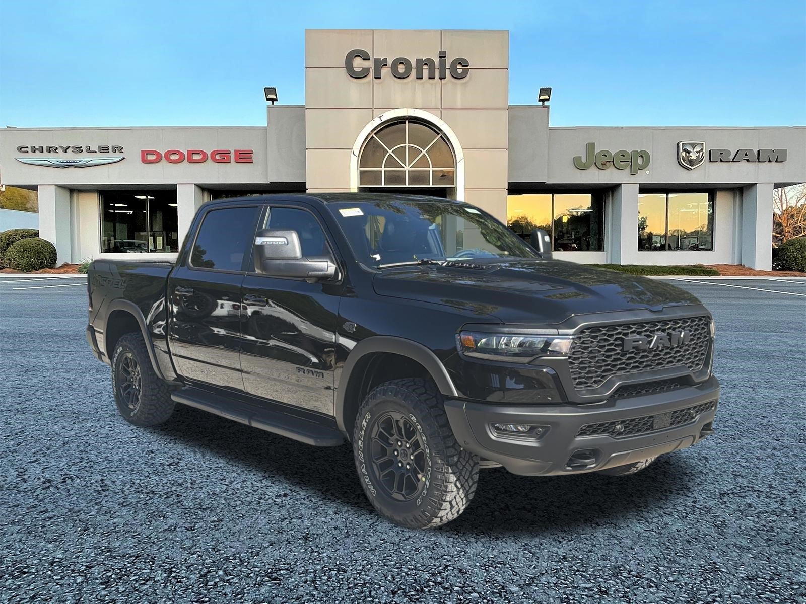 Diamond Black Crystal Pearlcoat 2027 RAM 1500 Pickup Truck Four-Wheel Drive 8-Speed Automatic