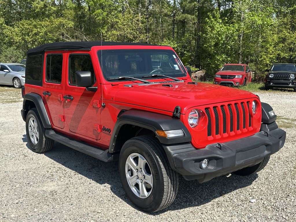 Firecracker Red Clearcoat 2022 Jeep Wrangler Unlimited Sport S 4WD SUV / Crossover Four-Wheel Drive 8-Speed Automatic