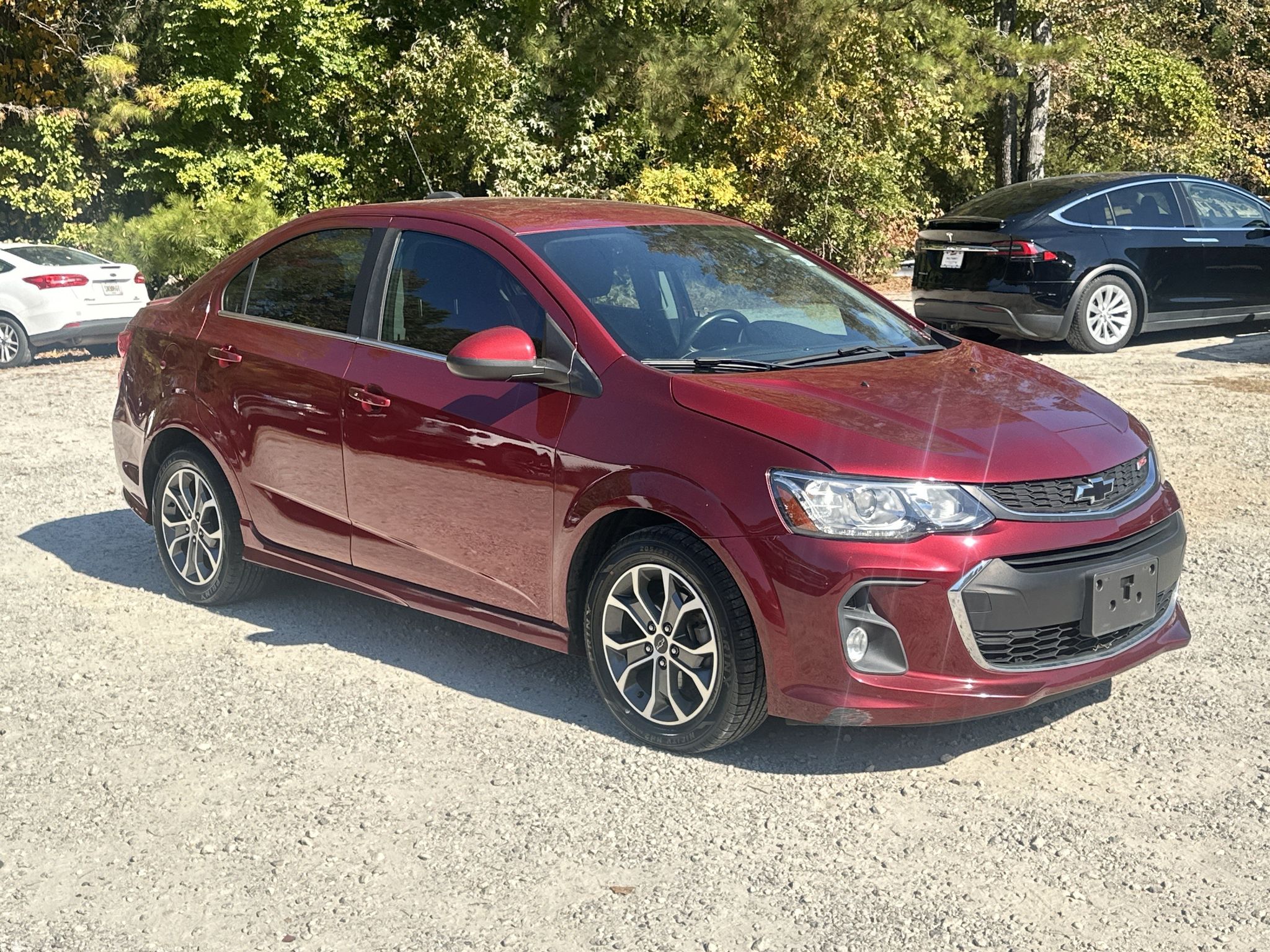 Cajun Red Tintcoat 2019 Chevrolet Sonic Sedan Front-Wheel Drive 6-Speed Automatic