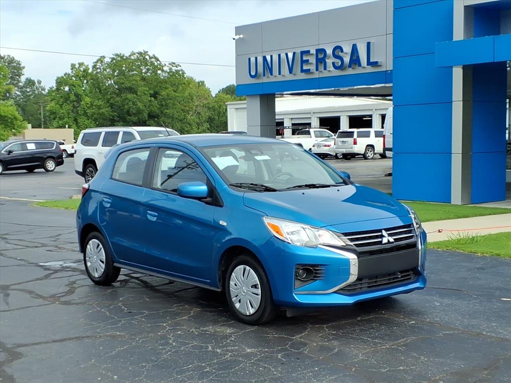 Sapphire Blue Metallic 2024 Mitsubishi Mirage Hatchback Front-Wheel Drive Continuously Variable Transmission