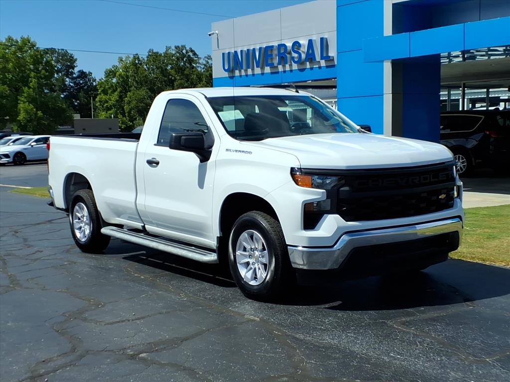 SUMMIT WHITE 2025 Chevrolet Silverado 1500 Pickup Truck 4X2 8-Speed Automatic
