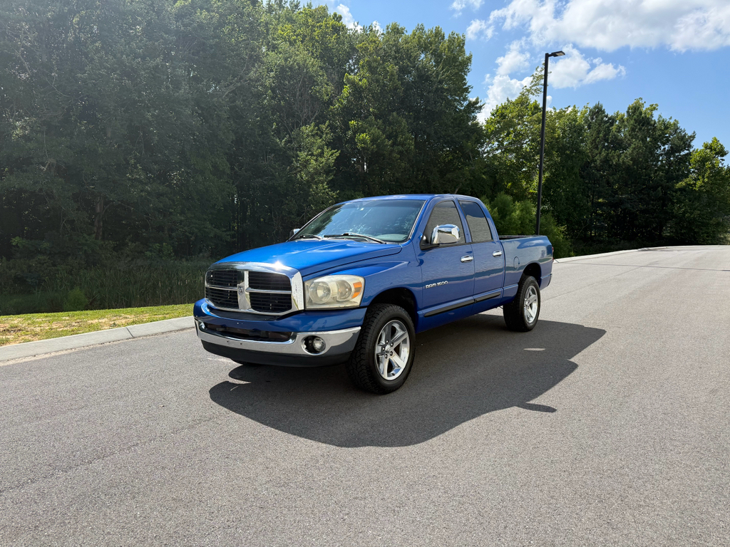 Electric Blue Pearlcoat 2007 Dodge RAM 1500 Pickup Truck Rear-Wheel Drive 5-Speed Automatic