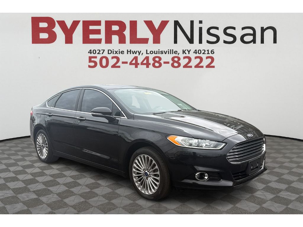 Shadow Black 2016 Ford Fusion Titanium Sedan Front-Wheel Drive 6-Speed Automatic