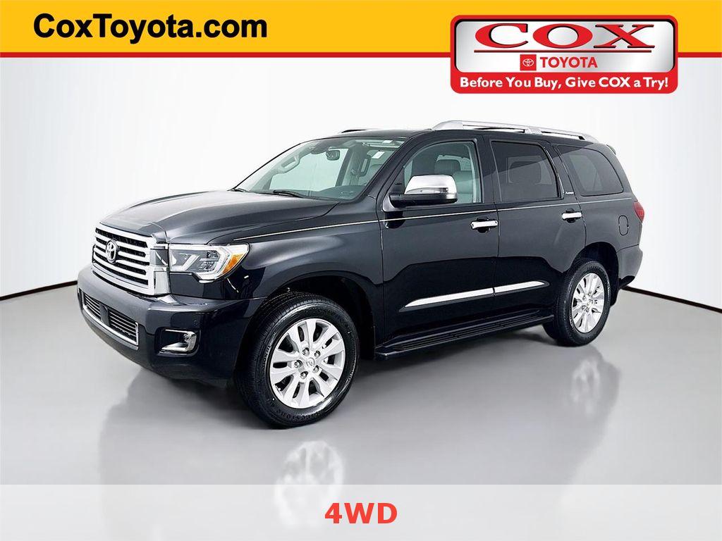 Midnight Black Metallic 2019 Toyota Sequoia Platinum 4WD SUV / Crossover Four-Wheel Drive 6-Speed Automatic