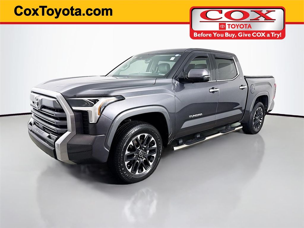 Magnetic Gray Metallic 2023 Toyota Tundra Limited CrewMax Cab 4WD Pickup Truck Four-Wheel Drive Automatic