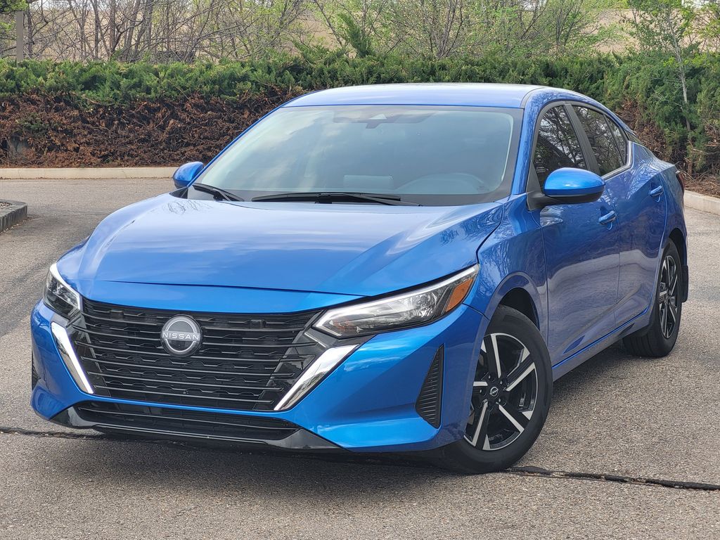 Electric Blue Metallic 2024 Nissan Sentra SV FWD Sedan Front-Wheel Drive Continuously Variable Transmission