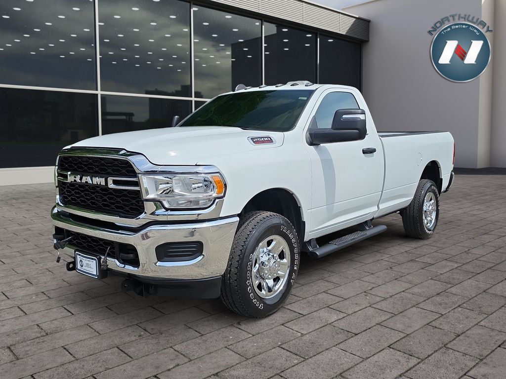 Bright White Clearcoat 2023 RAM 2500 Tradesman LB 4WD Pickup Truck Four-Wheel Drive 8-Speed Automatic