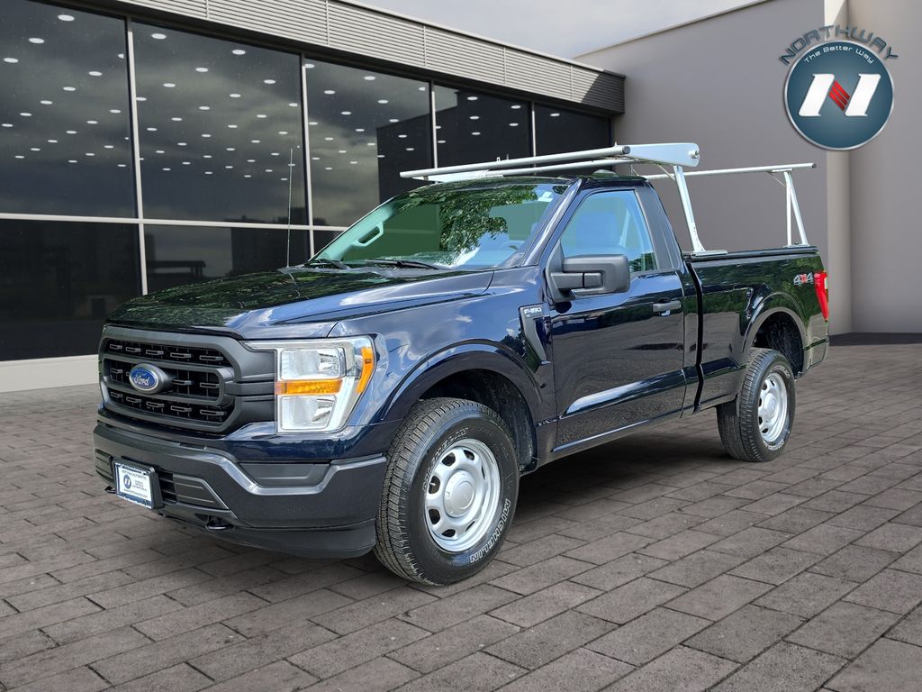 Antimatter Blue Metallic 2021 Ford F-150 XL 4WD Pickup Truck Four-Wheel Drive Automatic